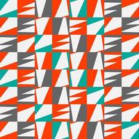 texture géométrique moderne de couleur orange, grise et bleue sur fond blanc, conception de couvertures géométriques plates avec modernisme coloré vecteur