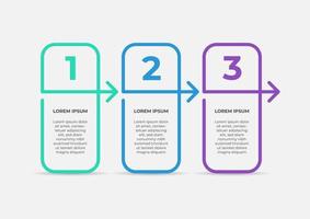 fine ligne d'infographie d'entreprise moderne avec flèche. modèle de chronologie de vecteur pour la présentation. concept créatif pour infographie. adapté à la brochure, au flux de travail, au rapport annuel, au graphique, aux mises en page