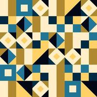 conception de modèle de motif abstrait géométrique coloré jaune, crème, bleu foncé dans un style moderne, et les meilleurs motifs de formes géométriques, et fond de vecteur de géométrie pour la couverture, l'invitation,