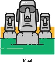 icône de point de repère moai