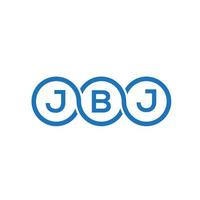 création de logo de lettre jbj sur fond blanc. concept de logo de lettre initiales créatives jbj. conception de lettre jbj. vecteur