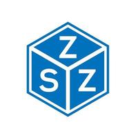 création de logo de lettre zsz sur fond blanc. concept de logo de lettre initiales créatives zsz. conception de lettre zsz. vecteur