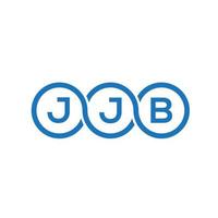 création de logo de lettre jjb sur fond blanc. concept de logo de lettre initiales créatives jjb. conception de lettre jjb. vecteur