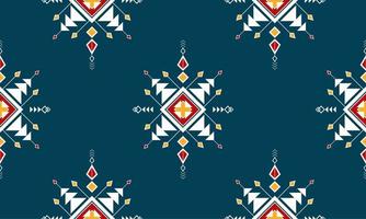 motif oriental ethnique géométrique design traditionnel pour le fond, tapis, papier peint, vêtements, emballage, batik, tissu, illustration vectorielle. style de broderie. vecteur