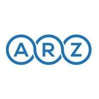 création de logo de lettre arz sur fond blanc. concept de logo de lettre initiales créatives arz. conception de lettre arz. vecteur