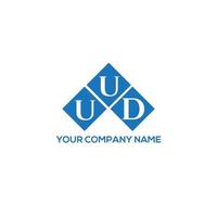 création de logo de lettre uud sur fond blanc. concept de logo de lettre initiales créatives uud. conception de lettre uud. vecteur