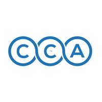 création de logo de lettre cca sur fond blanc. concept de logo de lettre initiales créatives cca. conception de lettre cca. vecteur