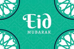 bannière d'illustration vectorielle eid mubarak et publication sur les réseaux sociaux vecteur