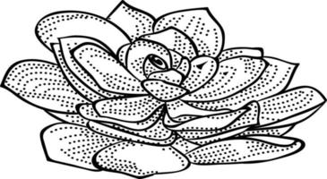 illustration vectorielle de crayon art fleur dessiné à la main gratuitement vecteur