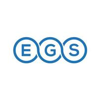 egs lettre logo design sur fond noir.egs initiales créatives lettre logo concept.egs vecteur lettre design.