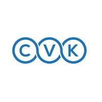 création de logo de lettre cvk sur fond noir. concept de logo de lettre initiales créatives cvk. création de lettre vectorielle cvk. vecteur