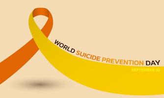 concept de journée mondiale de prévention du suicide. vecteur