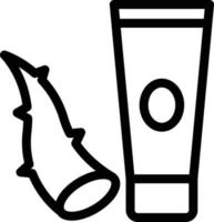 illustration vectorielle de gel d'aloe vera sur fond. symboles de qualité premium. icônes vectorielles pour le concept et la conception graphique. vecteur