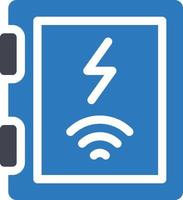 illustration vectorielle de boîte électrique sur fond.symboles de qualité premium.icônes vectorielles pour le concept et la conception graphique. vecteur