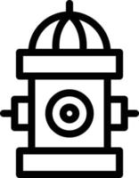 illustration vectorielle de bouche d'incendie sur fond.symboles de qualité premium.icônes vectorielles pour le concept et la conception graphique. vecteur