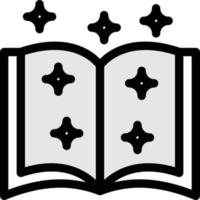 illustration vectorielle de livre magique sur fond symboles de qualité premium. icônes vectorielles pour le concept et la conception graphique. vecteur