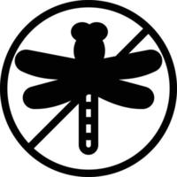 illustration vectorielle d'interdiction des moustiques sur un arrière-plan.symboles de qualité premium.icônes vectorielles pour le concept et la conception graphique. vecteur