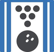 illustration vectorielle de bowling sur un background.symboles de qualité premium. icônes vectorielles pour le concept et la conception graphique. vecteur