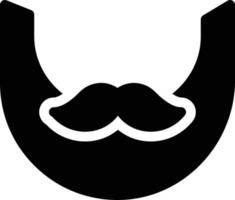 illustration vectorielle de moustache sur un fond. symboles de qualité premium. icônes vectorielles pour le concept et la conception graphique. vecteur