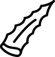 illustration vectorielle de morceau d'aloe vera sur fond. symboles de qualité premium. icônes vectorielles pour le concept et la conception graphique. vecteur