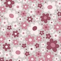 motif fleur rose pastel vecteur