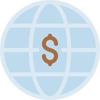 dollar global vector illustration sur un background.premium symboles de qualité. icônes vectorielles pour le concept et la conception graphique.