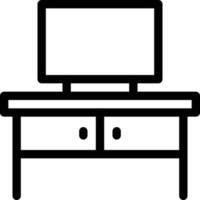 illustration vectorielle de table tv sur fond symboles de qualité premium. icônes vectorielles pour le concept et la conception graphique. vecteur