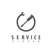 vecteur de logo de service et de réparation