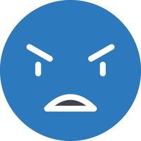 illustration vectorielle emoji en colère sur un fond. symboles de qualité premium. icônes vectorielles pour le concept et la conception graphique. vecteur