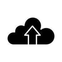 icône de téléchargement de nuage vecteur
