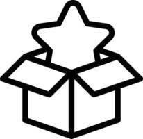 illustration vectorielle de boîte étoile sur fond.symboles de qualité premium.icônes vectorielles pour le concept et la conception graphique. vecteur