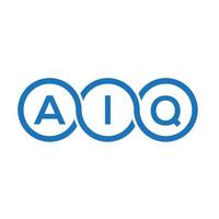 création de logo de lettre aiq sur fond blanc. concept de logo de lettre initiales créatives aiq. conception de lettre aiq. vecteur