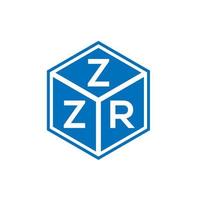 création de logo de lettre zzr sur fond blanc. concept de logo de lettre initiales créatives zzr. conception de lettre zzr. vecteur