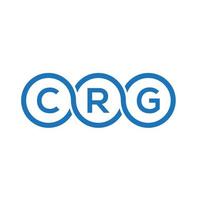 création de logo de lettre crg sur fond blanc. crg creative initiales lettre logo concept. conception de lettre crg. vecteur
