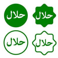 création de logo halal vecteur