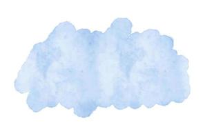 illustration vectorielle de fond de trait de peinture aquarelle bleue. vecteur