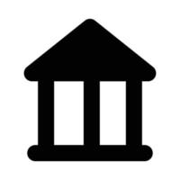 icône de vecteur bancaire qui convient au travail commercial et la modifie ou la modifie facilement