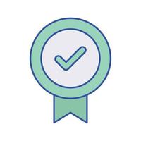 icône de vecteur de badge approuvé qui convient au travail commercial et le modifie ou le modifie facilement