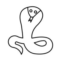 icône de vecteur animal serpent qui convient au travail commercial et la modifie ou la modifie facilement