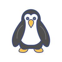 icône de vecteur animal pingouin qui convient au travail commercial et le modifie ou le modifie facilement