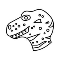 icône de vecteur animal dinosaure qui convient au travail commercial et la modifie ou la modifie facilement