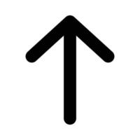 icône vectorielle flèche vers le haut qui convient aux travaux commerciaux et la modifie ou la modifie facilement vecteur