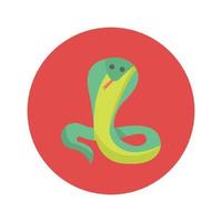 icône de vecteur animal serpent qui convient au travail commercial et la modifie ou la modifie facilement