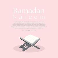 vecteur de coran simple pour le ramadan
