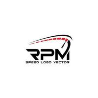 modèle moderne graphique de logo vectoriel rpm