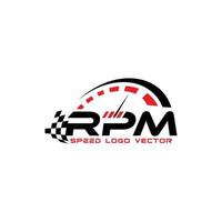 modèle moderne graphique de logo vectoriel rpm