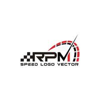 modèle moderne graphique de logo vectoriel rpm