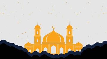 conception de fond islamique. fond de ramadan. fond de l'aïd moubarak vecteur