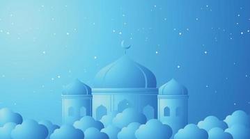 conception de fond islamique. fond de ramadan. fond de l'aïd moubarak vecteur