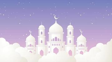 conception de fond islamique. fond de ramadan. fond de l'aïd moubarak vecteur